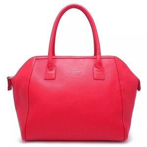 Furla Red Leather Top handle crossbody Two Way
